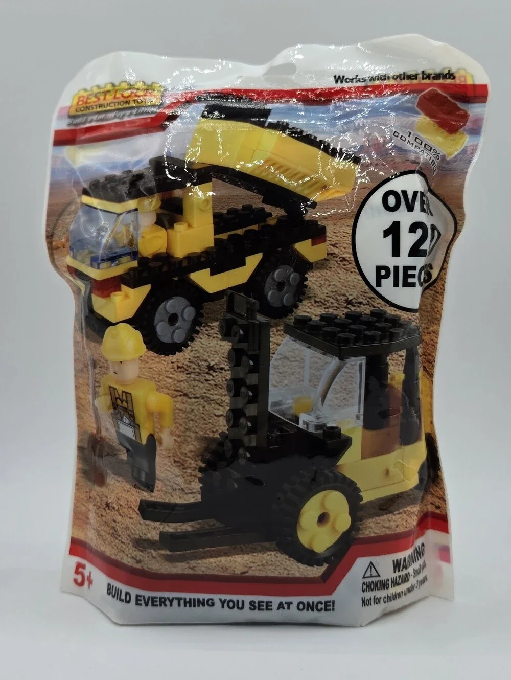 Best Lock Construction Toys Vehicle Building Set Yellow Black